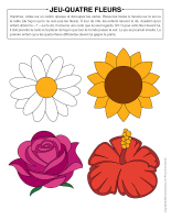 Jeu-Quatre fleurs