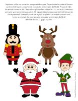 Jeu-Quatre personnages de Noël