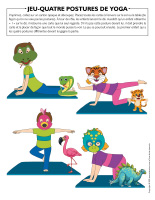 Jeu Quatre postures de yoga