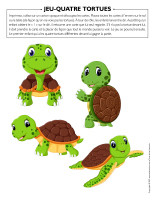 Jeu-Quatre tortues