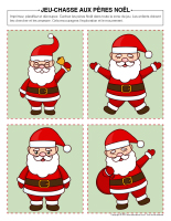 Jeu chasse aux pères-Noel