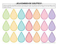 Jeu combien de gouttes