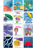 Jeu d'images - La pluie Jeu d'images - La pluie