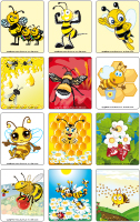 Jeu d'images - Les abeilles Jeu d'images - Les abeilles