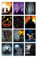 Jeu d'images-Halloween-Dans le noir