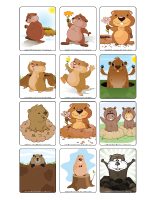 Jeu d'images-Le jour de la marmotte Jeu d'images-Le jour de la marmotte