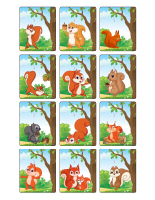 Jeu d'images-Les écureuils-3 Jeu d'images-Les écureuils-3