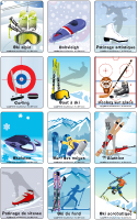 Jeu d'images-Les olympiades d'hiver Jeu d'images-Les olympiades d'hiver