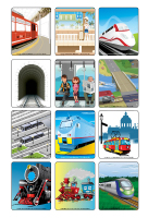 Jeu d'images-Les trains