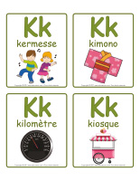 Jeu d'images-Lettre K-2