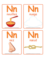 Jeu d'images-Lettre N-1