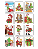 Jeu d'images-Noël-échange de cadeaux Jeu d'images-Noël-échange de cadeaux