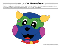 Jeu de Poni géant-Pâques