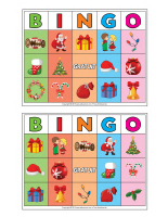 Jeu de bingo-Noel Traditions