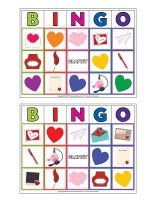 Jeu de bingo-Saint-Valentin-Lettres d’amour