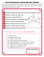 Jeu de dessin-Au royaume des cœurs