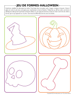 Jeu de formes-Halloween