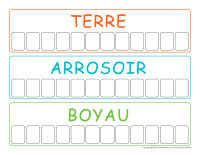 Jeu de mots-Jardins