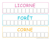 Jeu de mots-Licornes
