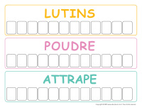 Jeu de mots-Lutins de Paques