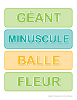 Jeu de mots-Petit ou grand