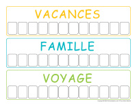 Jeu de mots-Vacances