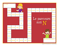 Jeu de parcours-Le son O