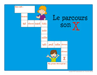 Jeu de parcours-Le son X