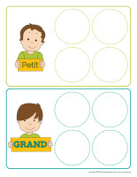 Jeu des doubles-Petit ou grand