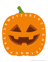 Jeu épingles à lettres-Halloween