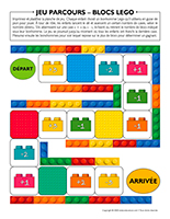 Jeu parcours-Blocs Lego