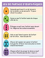 Jeu partage d’œufs-Pâques