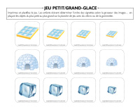 Jeu petit-grand-Glace