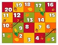 Jeu serpents et échelles-Automne