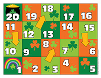 Jeu-serpents et échelles-La Saint-Patrick