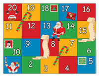 Jeu serpents-et echelles-Noel-Lettre au pere Noel