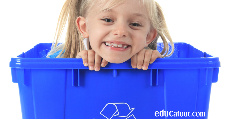 Jeux avec des matières recyclables