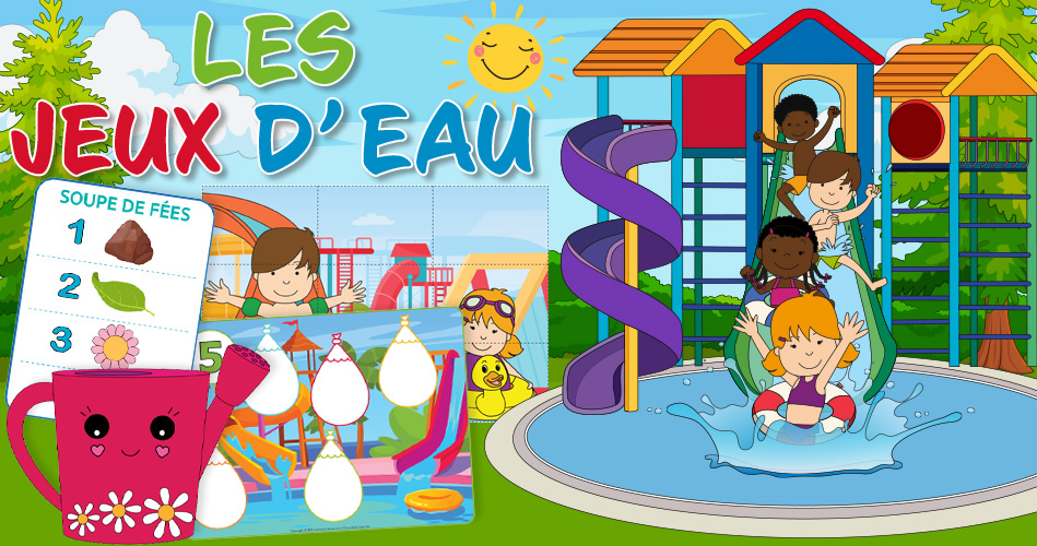 Les jeux d'eau, activités pour enfants.