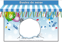 Kiosque - Boule de neige Kiosque - Boule de neige