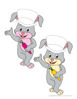 Lapins chapeaut&eacute;s