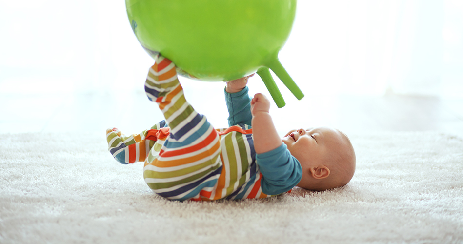 Le ballon d'exercice et le coussin cylindre