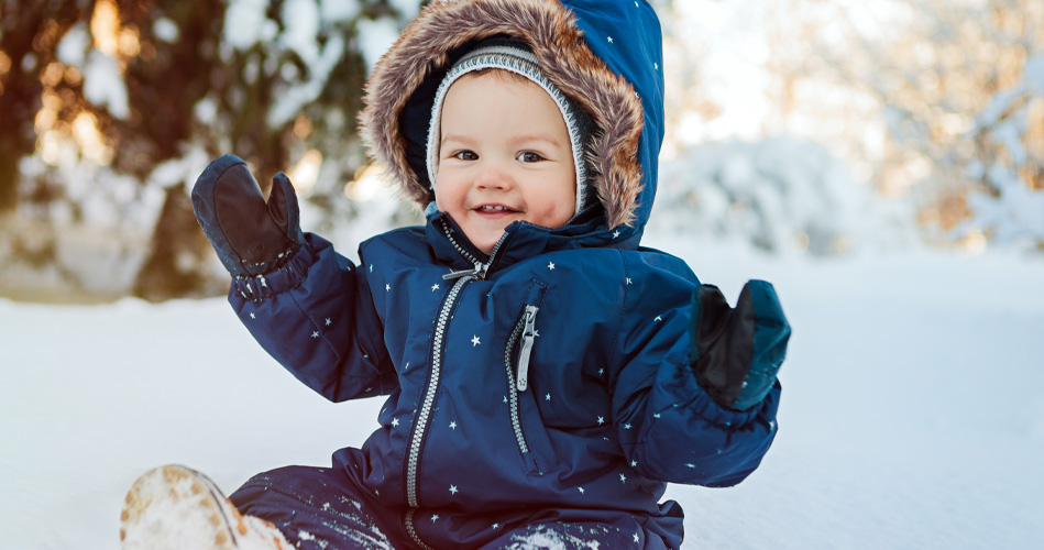 Le thème de lhiver pour les poupons et les trottineurs