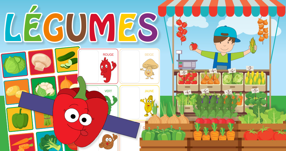 Les légumes, activités pour enfants.