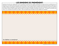 Les dindons se promènent
