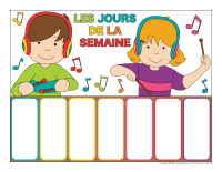 Les jours de la semaine-Rentrée