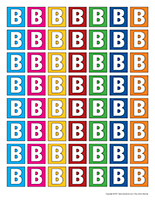 Lettre B miniatures Lettre B miniatures