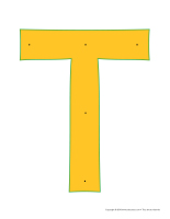 Lettre T enfiler