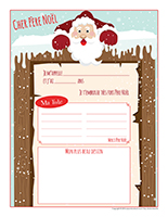 Lettre au pere Noel Lettre au pere Noel
