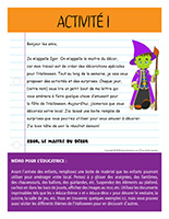 Lettre thématique-Halloween-Les décorations-Activité-1