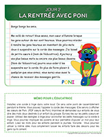 Lettre thematique-Rentree avec Poni-Jour 2